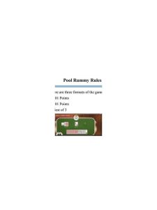 Choosing Between Points and Pool Rummy Formats
