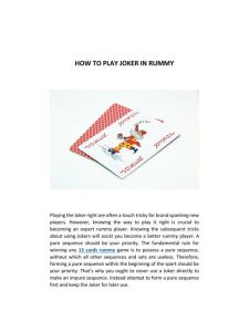 Rummy FAQ: Can a Joker Solve Every Problem?